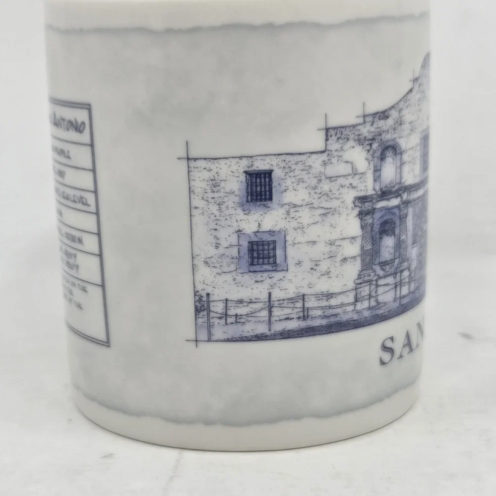 Starbucks San Antonio Texas Alamo Architecture Series Coffee Mug 18 oz 2006 VTG